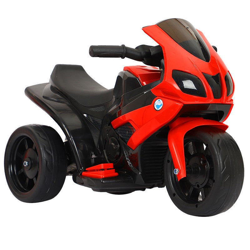 Motocicleta Electrica Flippy, cu Acumulator, cu Sistem Anti-Rasturnare, Sistem de Lumini si Sunet, 1-4 Ani, 42 x 68 x
