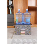 Cutie Depozitare, Flippy, 66L, din Material Textil, 50 x 40 x 33 cm, pentru Haine si Lenjerii, Model Fluturasi, Gri