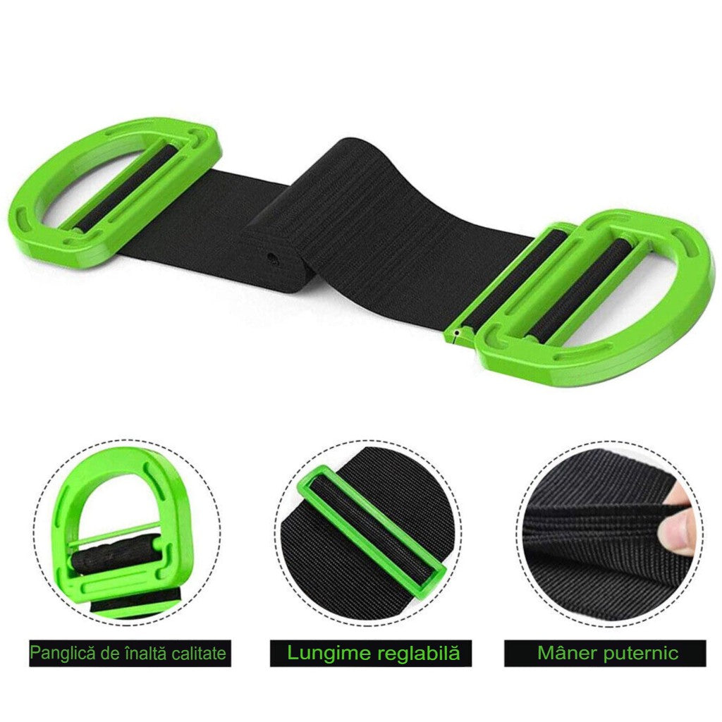 Chinga Tip Banda Elastica Pentru Transportul Obiectelor Grele, Flippy, Lungime Maxima 1.7 m, Greutate de Sustinere 100
