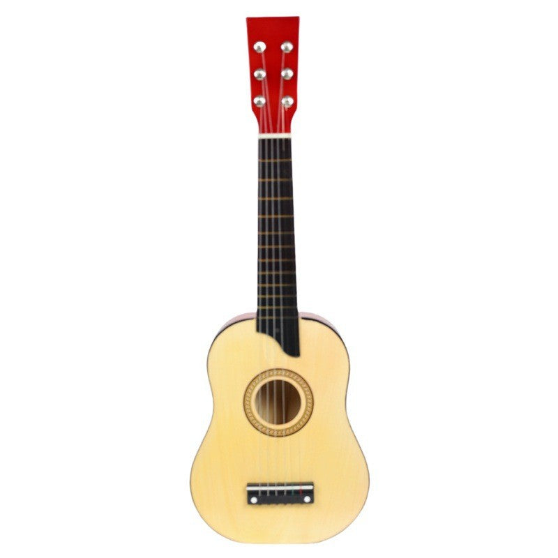 Chitara pentru Copii, Flippy, din Lemn si Plastic, pentru Incepatori, 63.5 x 22 x 5.8 cm, Bej
