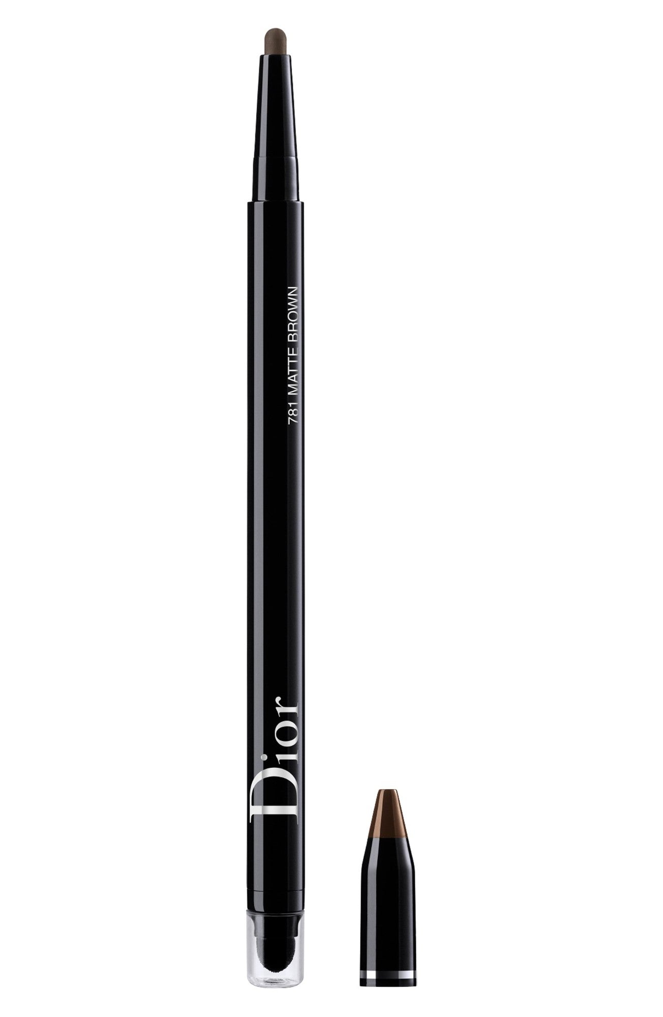 Christian Dior, Diorshow On Stage, Rezistent la apă, Cu două capete, Creion kohl, 781, Maro intens, 1.2 g