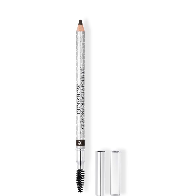 Christian Dior, Diorshow, Rezistent la apă, Cu două capete, Creion pentru sprâncene cu cremă și perie 2-în-1, 05, Negru, 1.19 g