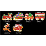 Decoratiune de Craciun, Flippy, pentru Gradina, Tip Trenulet, 6 Figurine + Bete de Infipt in Pamant, din Plastic,