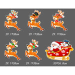 Decoratiune de Craciun, Flippy, pentru Gradina, Tip Trenulet, 6 Figurine + Bete de Infipt in Pamant, din Plastic,