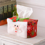 Cutie Decorativa pentru Servetele, Flippy, Model Mos Craciun, Tematica Craciun, 16 x 10 cm, Rosu