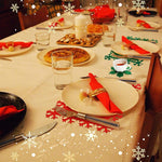 Set 12 Servete pentru Masa si Suporturi de Pahare/Tacamuri, Flippy, 4 Servete 25x35 cm, 4 Suporturi de 13x15 cm, 4