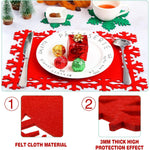 Set 12 Servete pentru Masa si Suporturi de Pahare/Tacamuri, Flippy, 4 Servete 25x35 cm, 4 Suporturi de 13x15 cm, 4