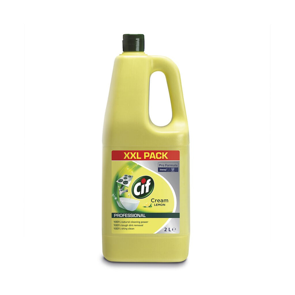 Pachet CIF Professional Cream Lemon – Crema de Curatare cu Lamaie 6×2 L