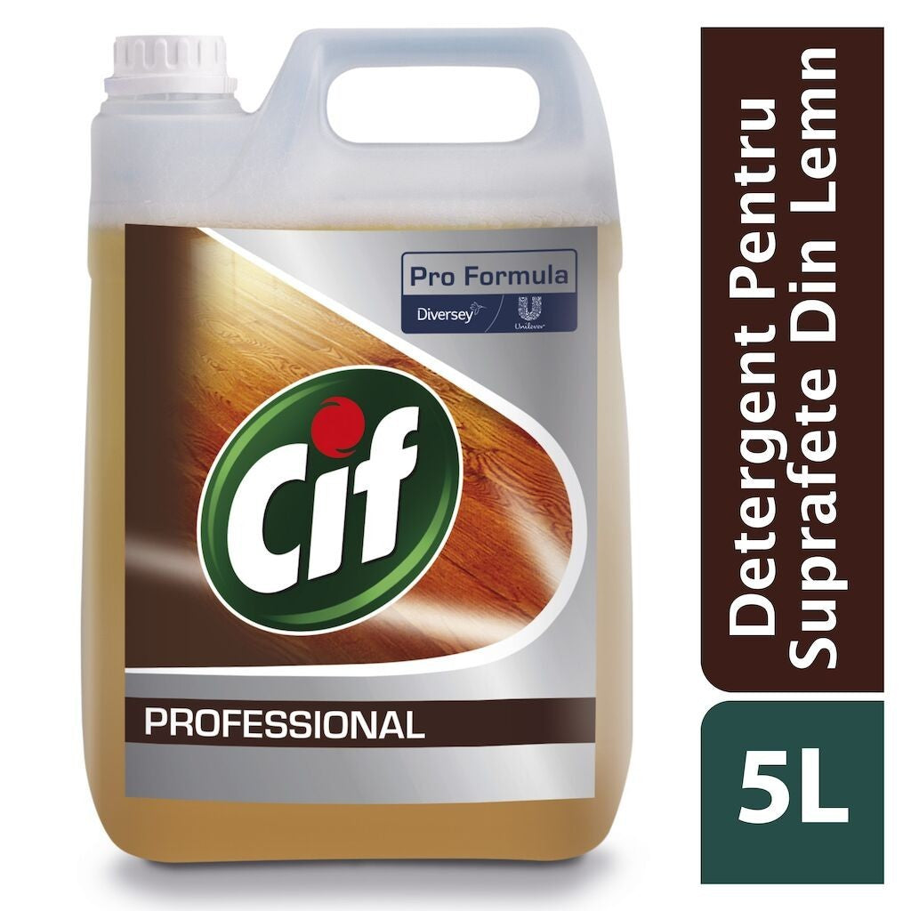 CIF Professional Wood Floor Cleaner – Detergent pentru Pardoseli din Lemn 5 L