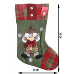 Ciorap Cadouri, Flippy,cu model elf,verde, marimea 20x30 cm, textil, interior