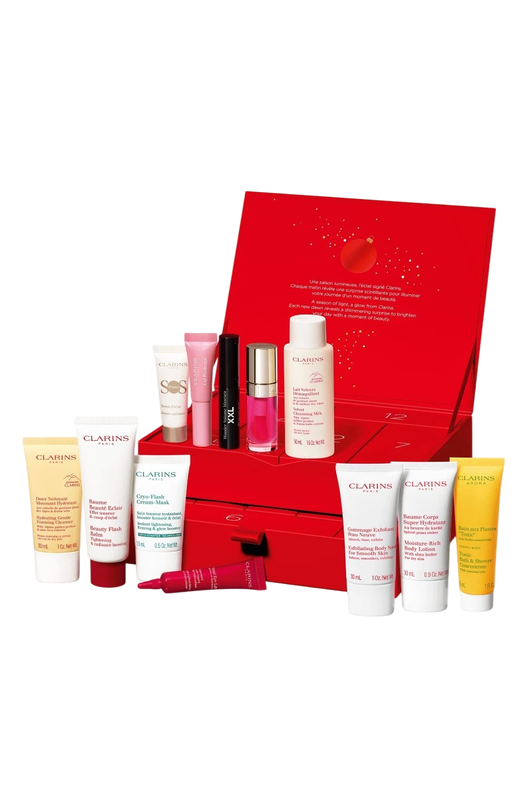 Clarins, Clarins, Piele, Calendarul de Advent, 12 buc
