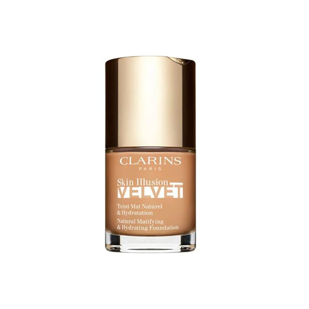 Clarins, Skin Illusion Velvet, Ingrediente naturale, Finisaj mat, Fond de ten lichid, 109C, Grâu, 30 ml