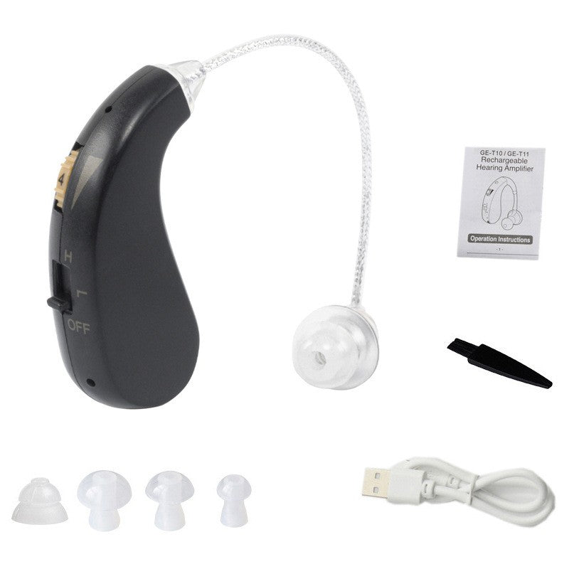 Aparat auditiv retroauricular BTE Reincarcabil, Flippy, Set 2 bucati Stinga Dreapta, Standard European, Aparat auditiv
