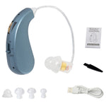 Aparat auditiv retroauricular BTE Reincarcabil, Flippy, Set 2 bucati Stinga Dreapta, Standard European, Aparat auditiv