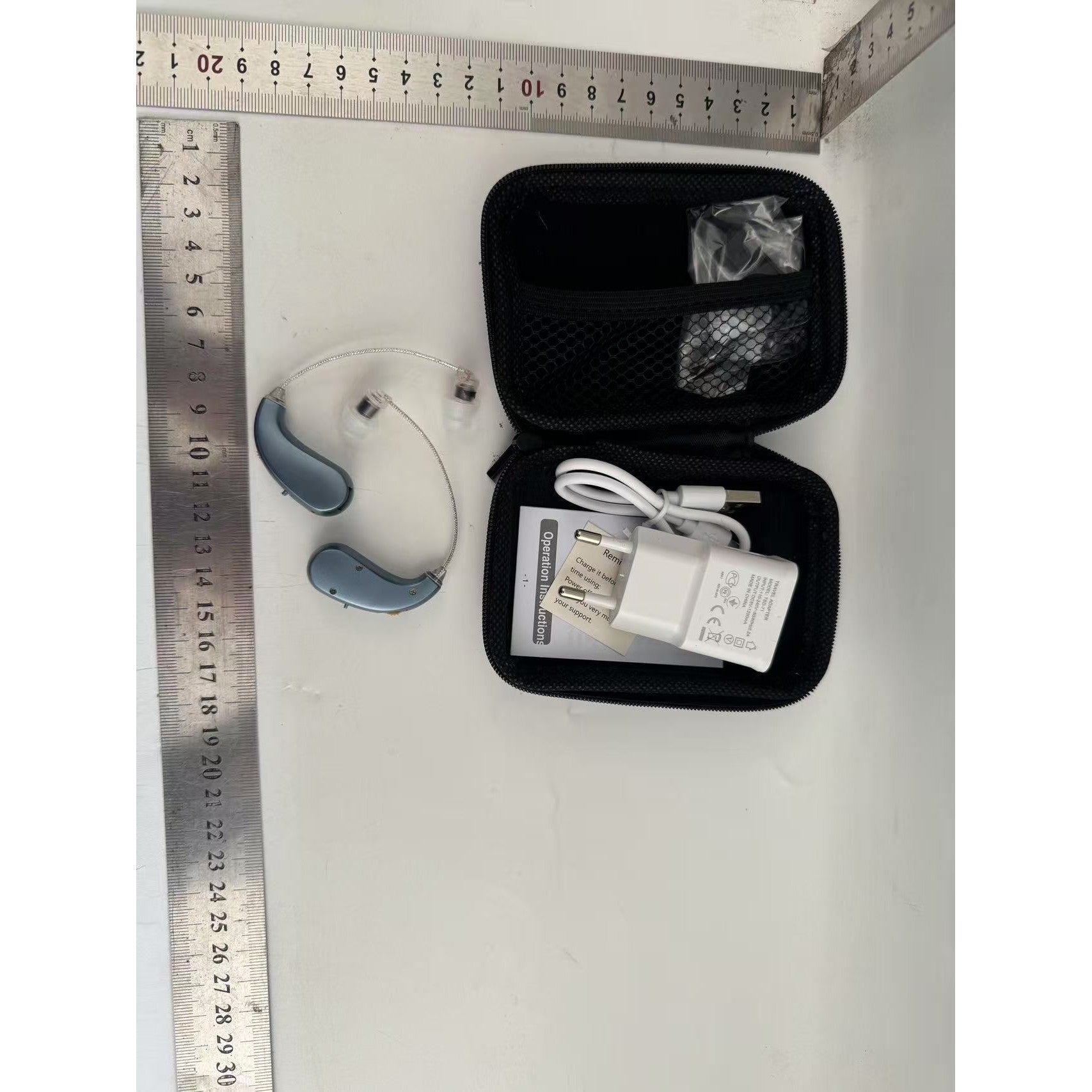Aparat auditiv retroauricular BTE Reincarcabil, Flippy, Set 2 bucati Stinga Dreapta, Standard European, Aparat auditiv
