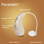 Aparat auditiv retroauricular BTE Reincarcabil, Flippy, Set 2 bucati Stinga Dreapta, Standard European, Aparat auditiv