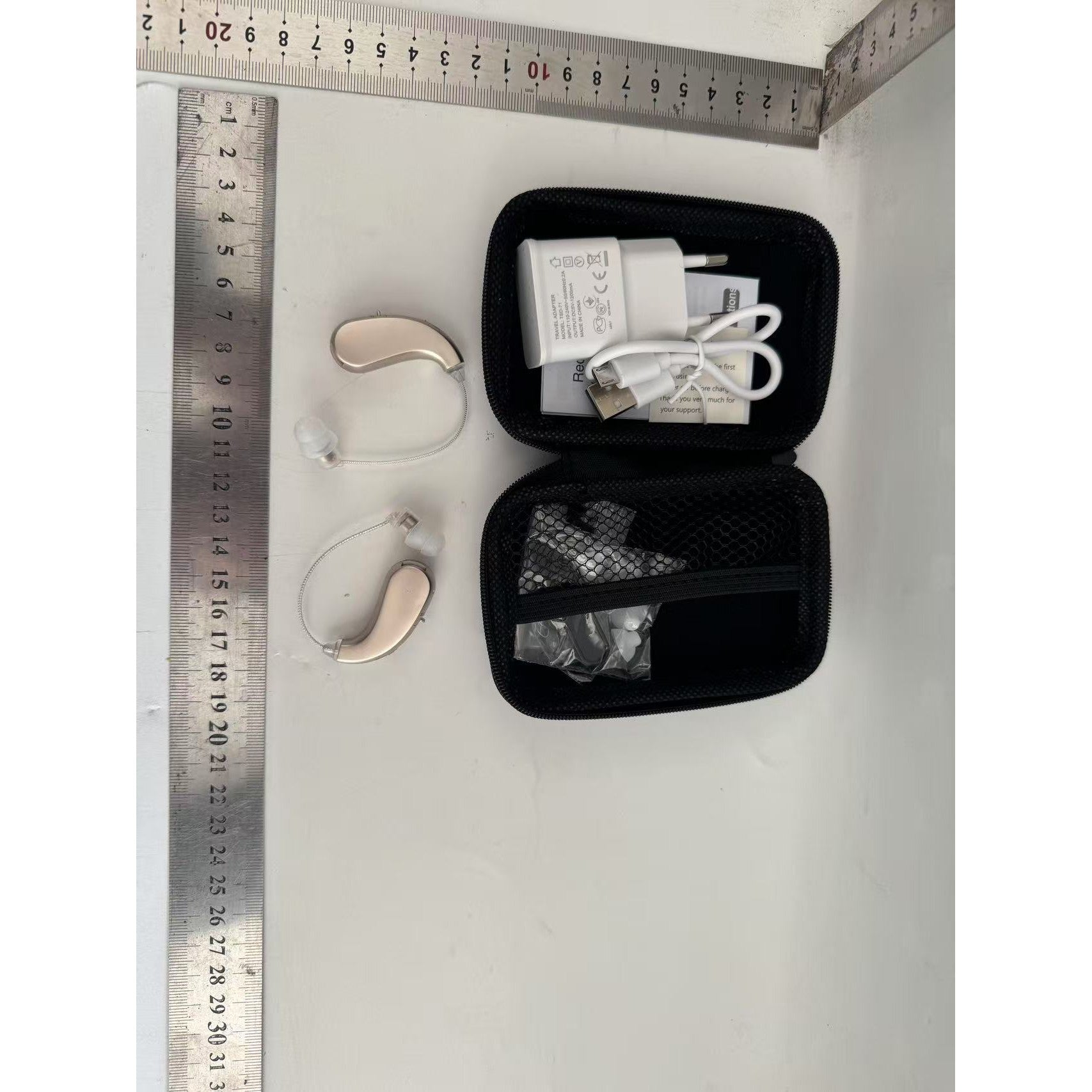 Aparat auditiv retroauricular BTE Reincarcabil, Flippy, Set 2 bucati Stinga Dreapta, Standard European, Aparat auditiv
