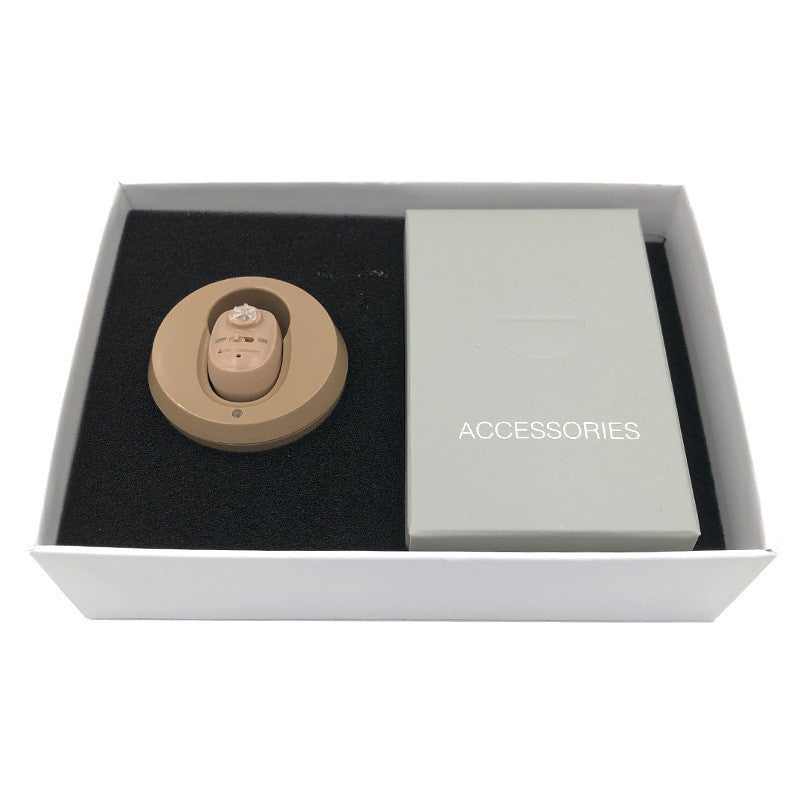 Aparat Auditiv Intraauricular In-Ear, Flippy, Amplificator de sunet pentru Auz, Minuscul Design Nou, 14 x 10 x 3.8 cm,