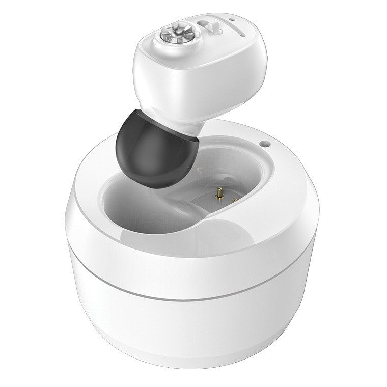Aparat Auditiv Intraauricular In-Ear, Flippy, Amplificator de sunet pentru Auz, Minuscul Design Nou, 14 x 10 x 3.8 cm,
