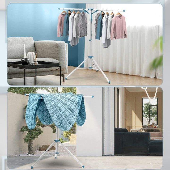 Uscator de Rufe, Flippy, Tip Umbrela, Pliabil, Telescopic, pentru Interior-Exterior, cu Patru Tije, Picior