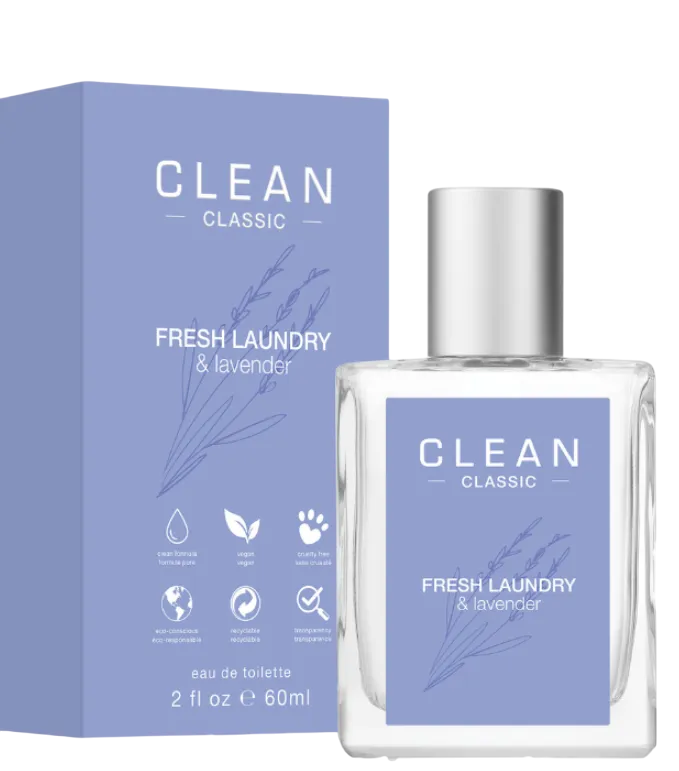 Clean, Fresh Laundry & Lavender, Apă de toaletă, Unisex, 60 ml