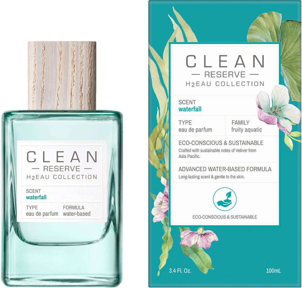 Clean, H2Eau Waterfall, Apă de parfum, Unisex, 100 ml