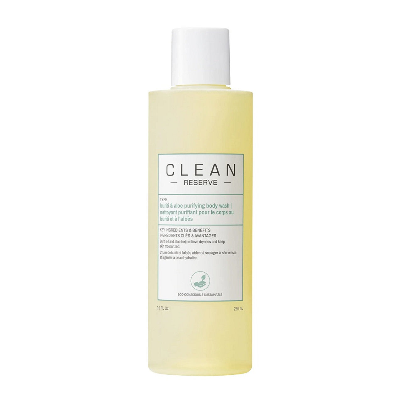Clean, Reserve, Buriti și Aloe, Purificare, Gel de duș, 296 ml - Olmarkt