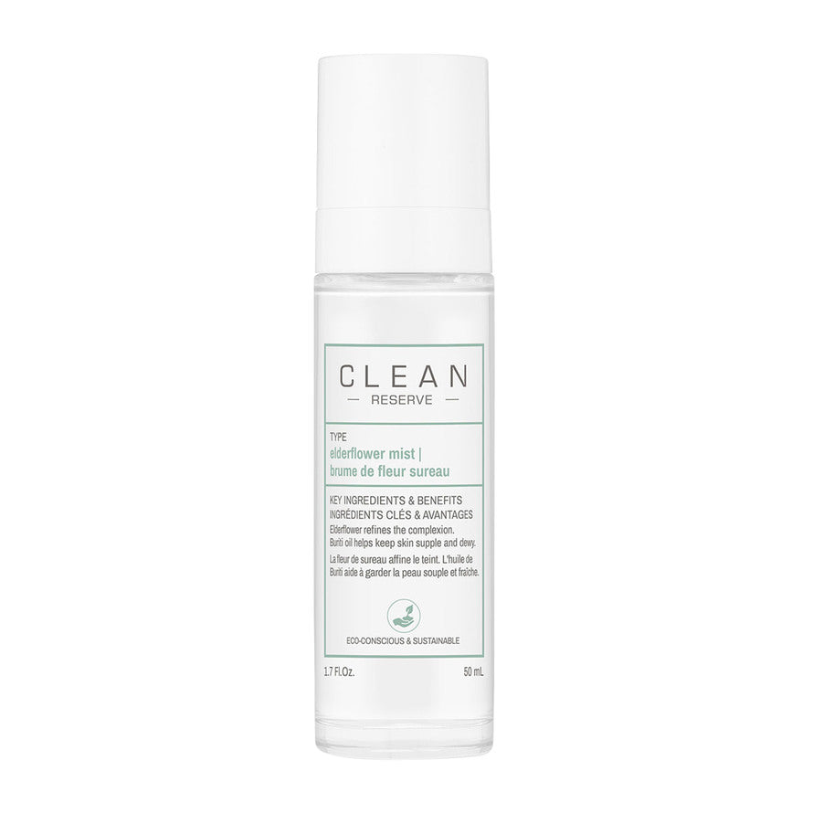 Clean, Reserve - Elderflower, Hidratant, Spray de ceață, Pentru față, 50 ml - Olmarkt