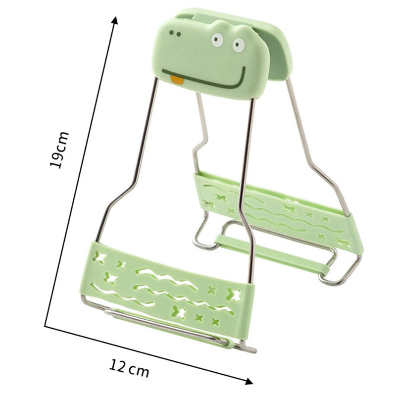 Clema pentru Boluri Creativa, Flippy, Anti-Alunecare, din Silicon, de Uz Casnic, Rezistent la Temperaturi Inalte, Model