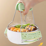 Clema pentru Boluri Creativa, Flippy, Anti-Alunecare, din Silicon, de Uz Casnic, Rezistent la Temperaturi Inalte, Model