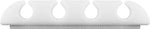 Cleme pentru gestionarea cablurilor cu 4 sloturi Goobay set 2buc alb
