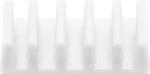 Cleme pentru gestionarea cablurilor cu 5 sloturi Goobay set 2buc alb
