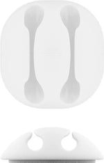 Cleme pentru gestionarea cablurilor Goobay set 5buc alb