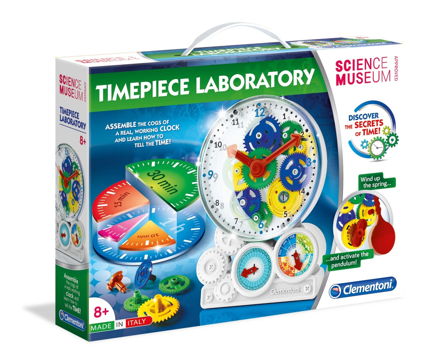 Clementoni, Clock How Is Work, Set de construcție, 61763, Unisex, 8+ ani - Olmarkt