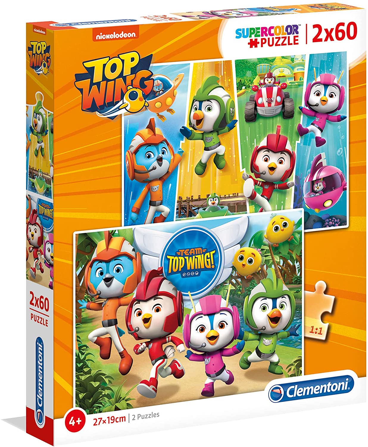 Clementoni, Top Wings, Puzzle, Unisex, 2 x 60 buc - Olmarkt