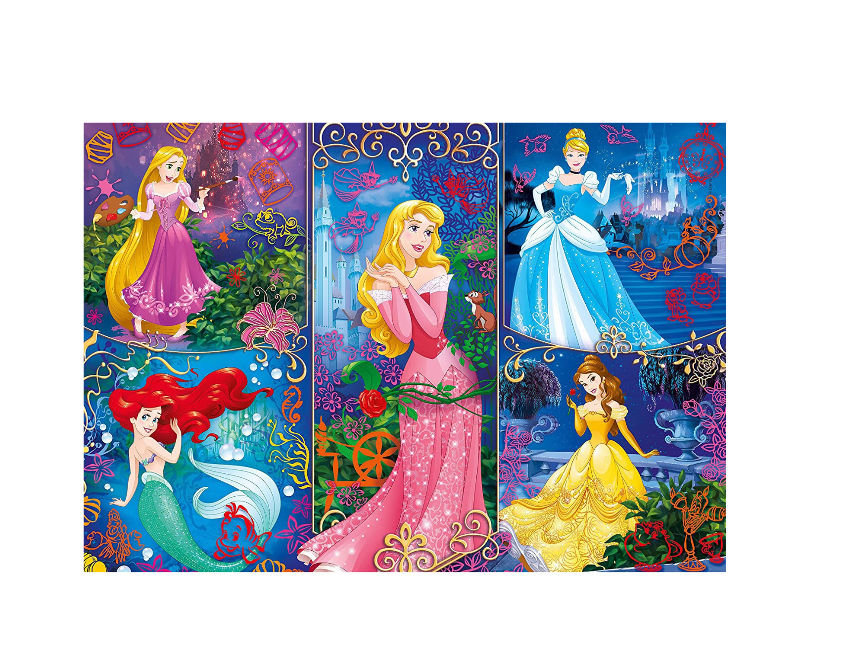 Clementoni, Disney Princess, Prințesă Disney, Set de construcție, Pentru fete, 8+ ani, 104 buc - Olmarkt