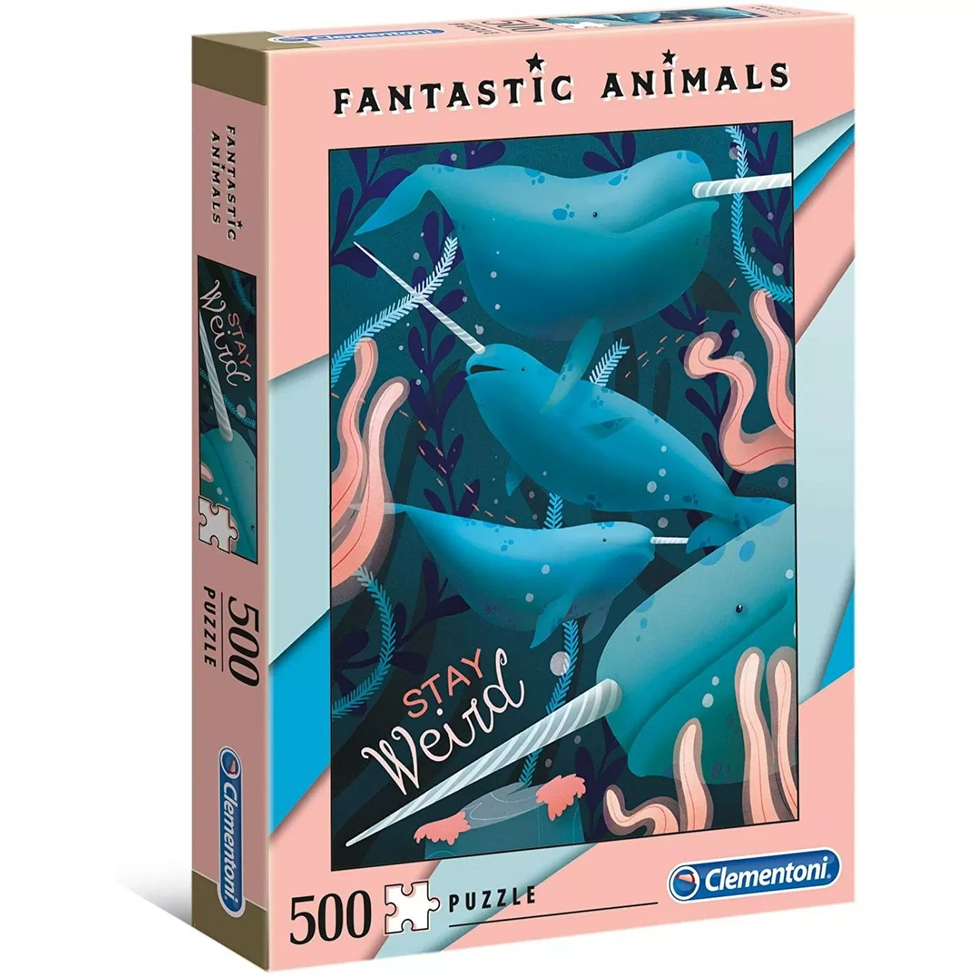 Clementoni, Fantastic Animals, Iubește jocurile creative, Puzzle, Unisex, 6+ ani - Olmarkt