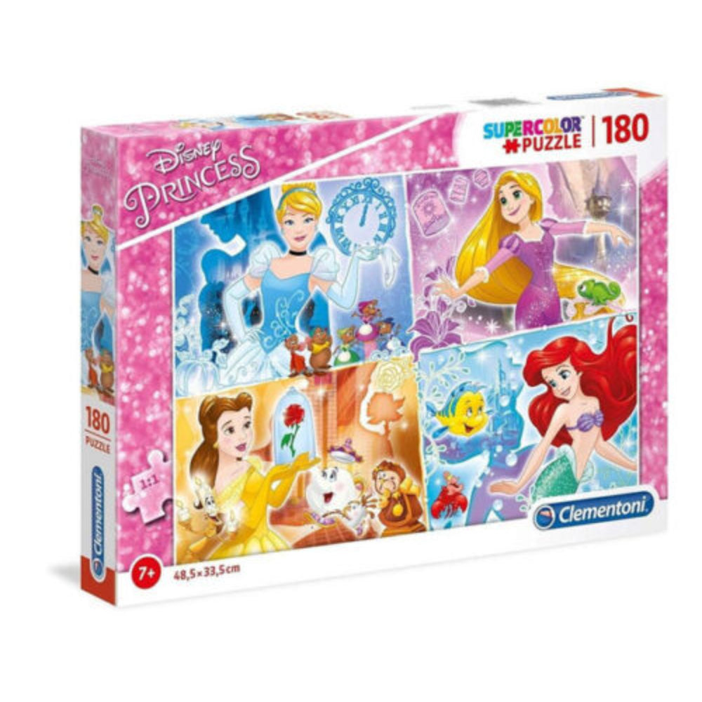 Clementoni, SuperColor, Prințesă Disney, Puzzle, 29294, Pentru fete, 7+ ani, 180 buc - Olmarkt