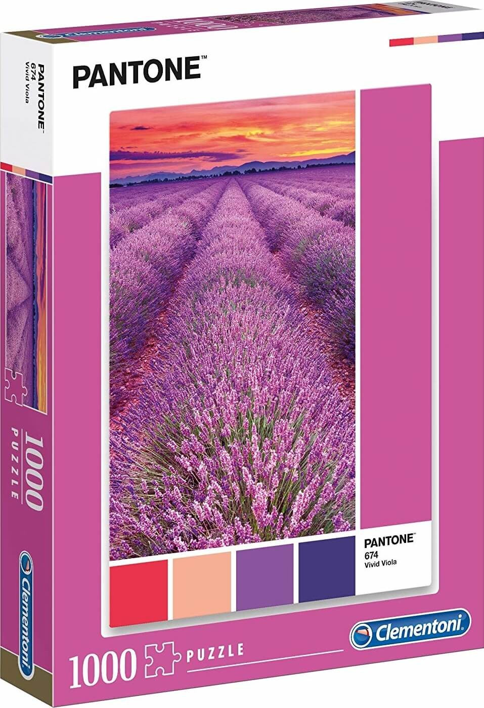 Clementoni, Pantone, Viola Vie, Puzzle, Unisex, 1000 buc - Olmarkt