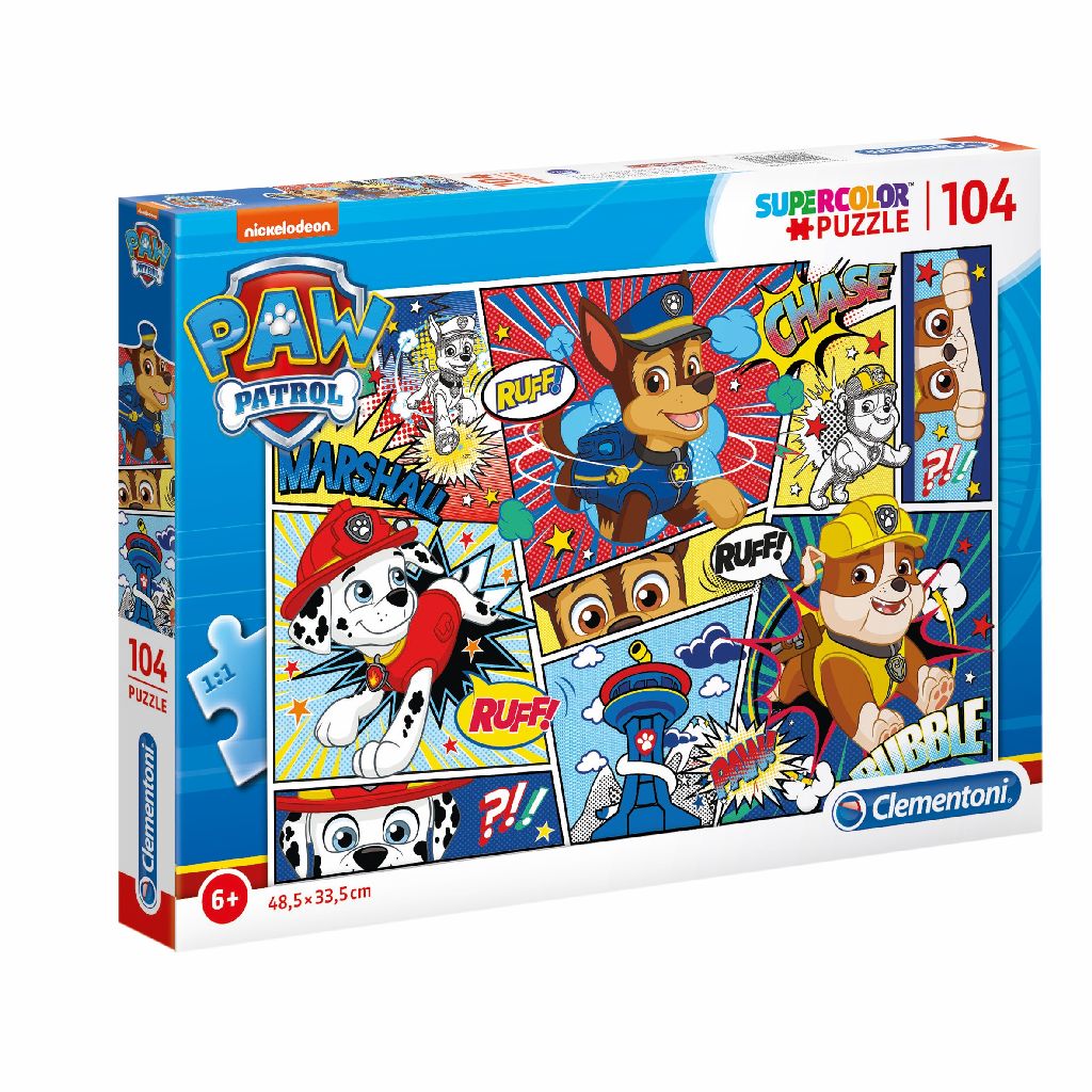 Clementoni, PAW Patrol, Puzzle, Unisex, 6+ ani, 104 buc - Olmarkt