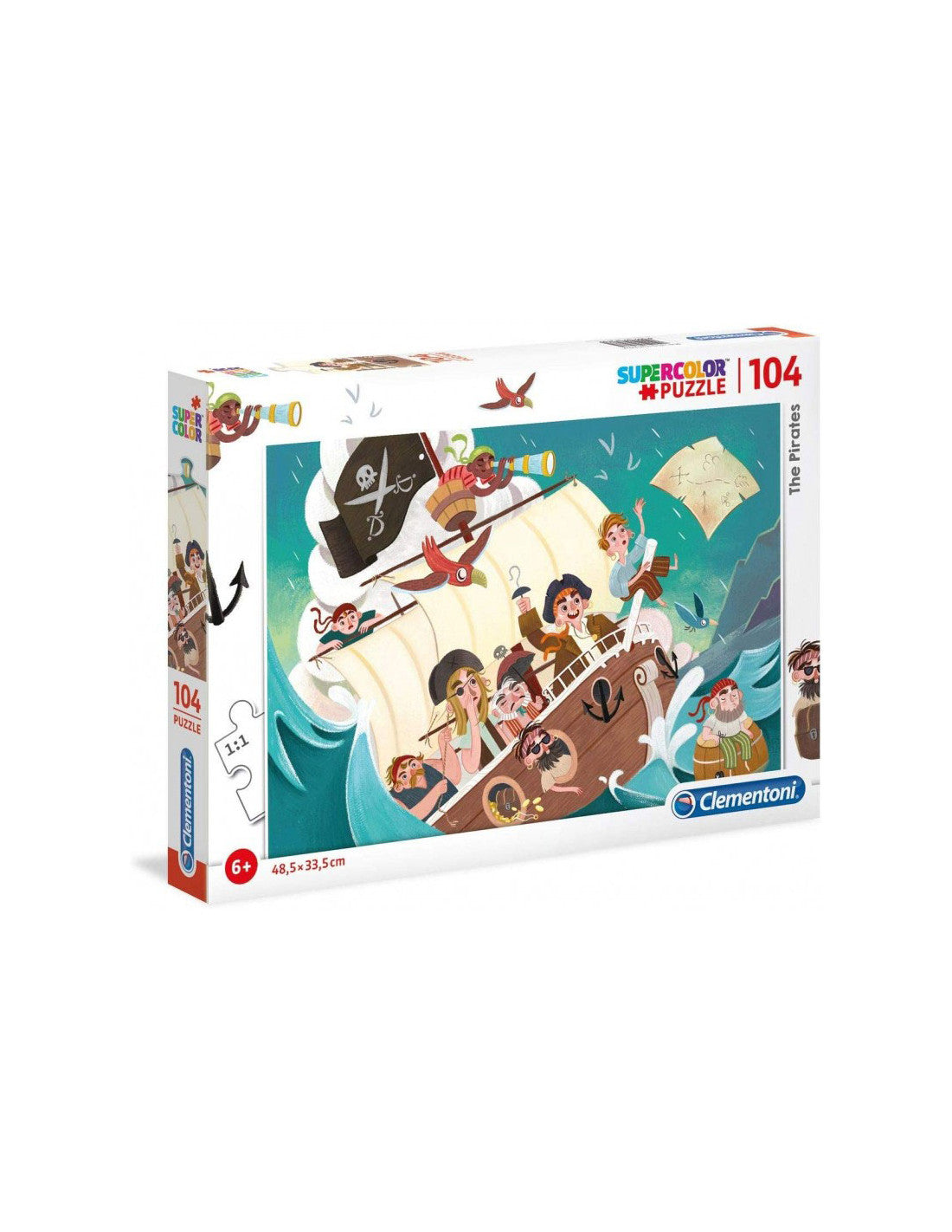 Clementoni, Pirates, Puzzle, Unisex, 6+ ani, 104 buc - Olmarkt