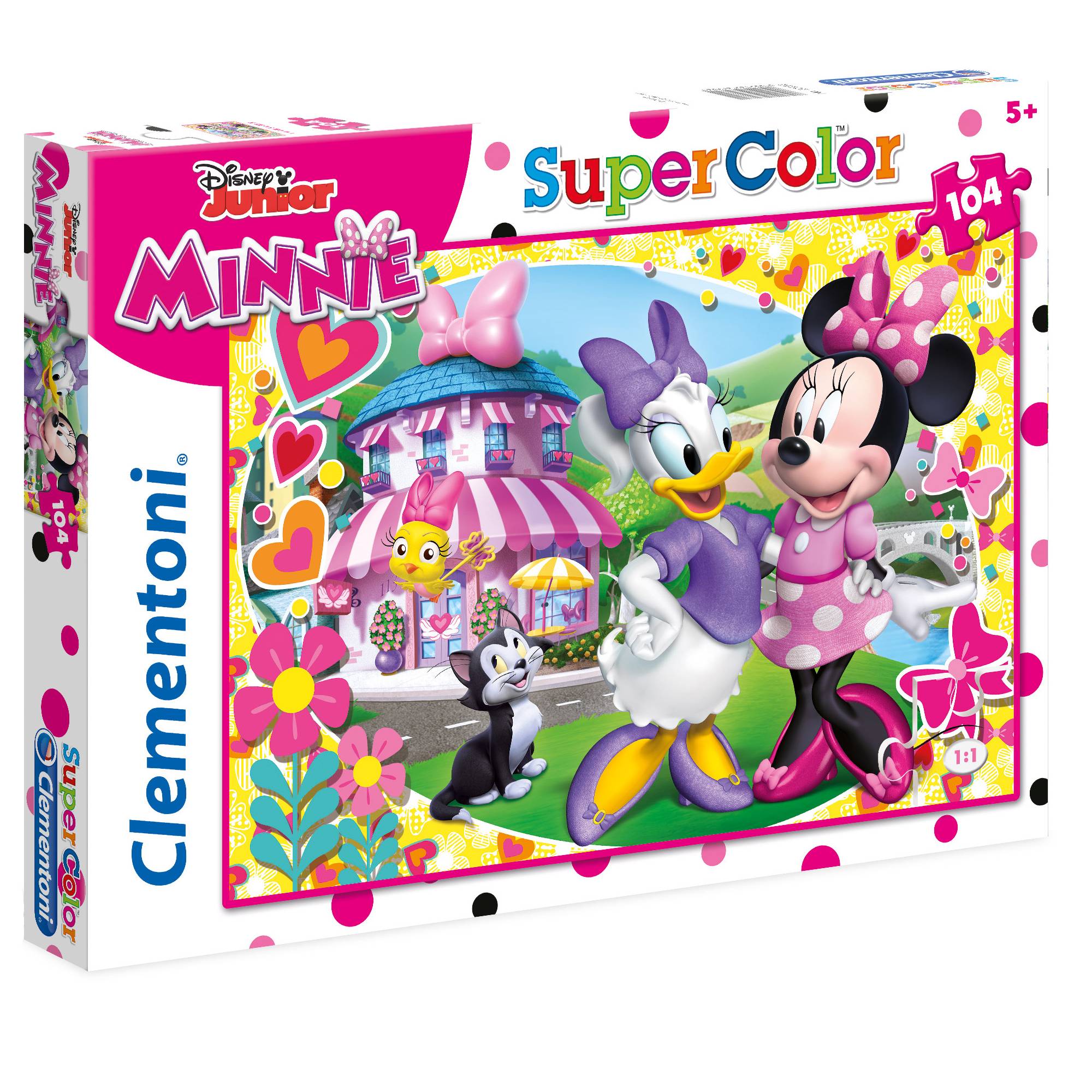 Clementoni, SuperColor, Minnie Mouse, Puzzle, Pentru fete, 5+ ani, 104 buc - Olmarkt