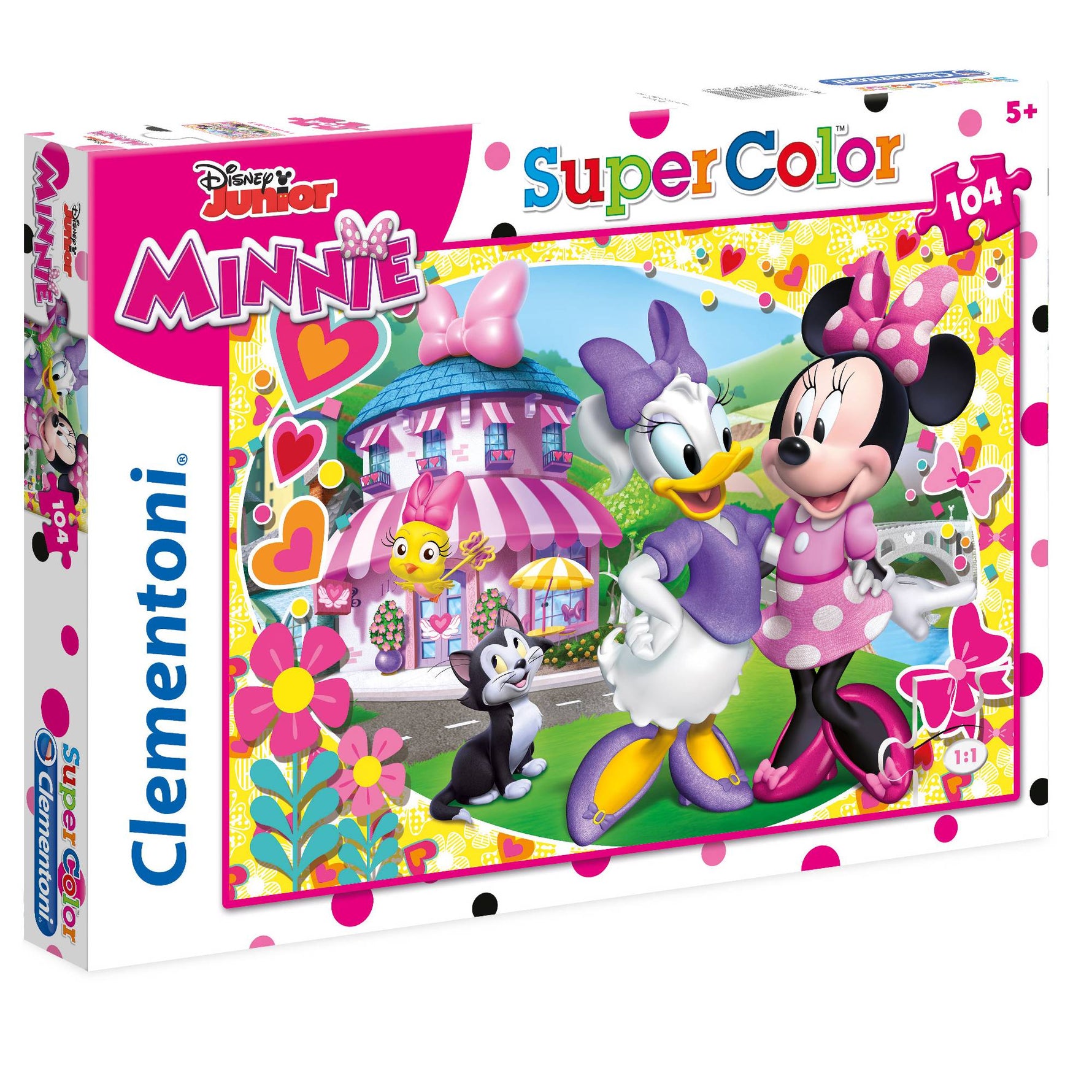 Clementoni, SuperColor, Minnie Mouse, Puzzle, Pentru fete, 5+ ani, 104 buc - Olmarkt