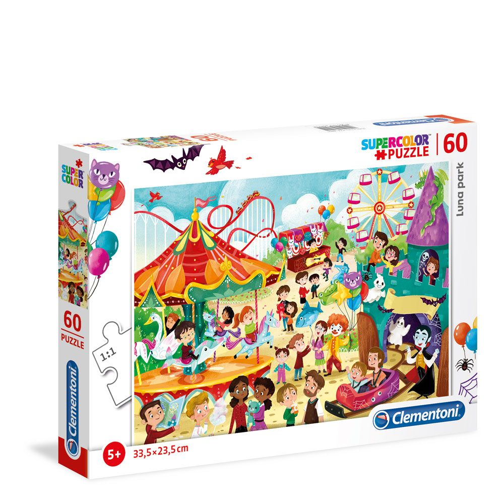 Clementoni, Supercolor, Luna Park, Puzzle, Unisex, 5+ ani, 60 buc - Olmarkt