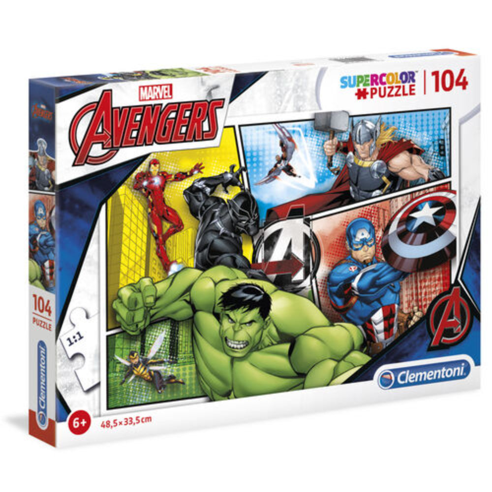 Clementoni, The Avengers, Set de construcție, Pentru băieți, 6+ ani, 104 buc - Olmarkt