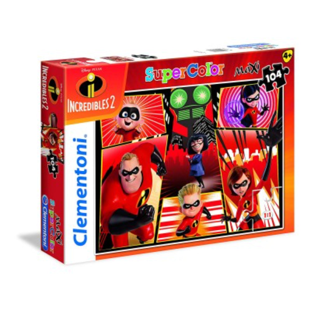 Clementoni, The Incredibles 2, Puzzle, 27106, Unisex, 6+ ani, 104 - Olmarkt