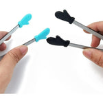 Cleste Creativ pentru Mancare, Flippy, Model Manusi din Silicon, 14.5x3 cm, Rezistent la Temperaturi Inalte si
