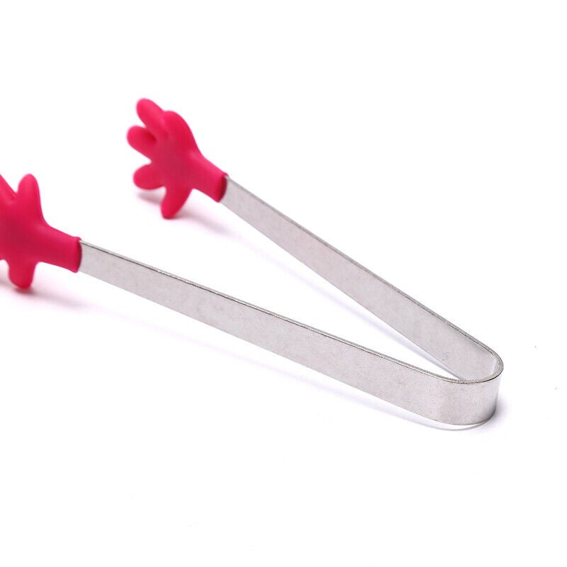 Cleste Creativ pentru Mancare, Flippy, Model Manute din Silicon, 14.5x3 cm, Rezistent la Temperaturi Inalte si