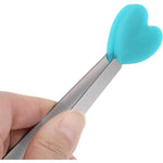 Cleste Creativ pentru Mancare, Flippy, Model Inimioare din Silicon, 14.5x3 cm, Rezistent la Temperaturi Inalte si