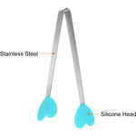 Cleste Creativ pentru Mancare, Flippy, Model Inimioare din Silicon, 14.5x3 cm, Rezistent la Temperaturi Inalte si